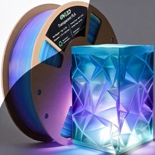 OVV3D Transparent Rainbow PLA Filament 1.75mm Blue Green Purple - Filaments for picture