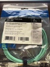 Tripp Lite 10Gb OM3 LC to LC Duplex Multimode Fiber Patch Cable 3M Aqua N820-03M picture