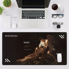 Classic Baroque Art Mousepad | Saint Francis in Ecstasy by Caravaggio Desk Mat picture