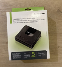 IOGEAR GUS432 2x4 USB 3.0 Peripheral Sharing Switch Adapter, Black picture