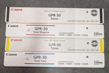 Genuine Canon GPR-30 CMYK Toner Set C5045 C5051 C5250 C5255 New Sealed Boxes picture