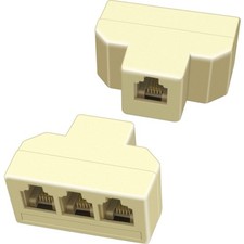 NECABLES 2Pack Phone Splitter 3 Way Telephone 1.77