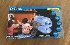 VINTAGE D-LINK USB WEBCAM, DSB-C100, SET OF 2 WITH FLOPPY DISK picture