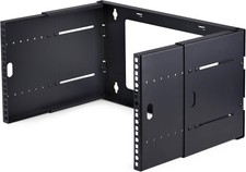 StarTech.com 2-Post 6U Wall Mounted Rack, Adjustable Depth up to 6U, Black  picture