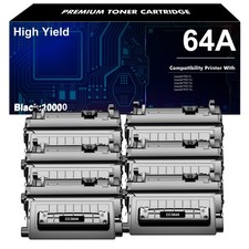 6 Pack 64A CC364A HY Toner Cartridge Compatible with HP LaserJet P4014dn P4515tn picture
