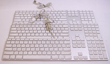 Lot of 3 Apple A1243 Keyboards Wired Slim Aluminum Ultrathin w/NumPad picture