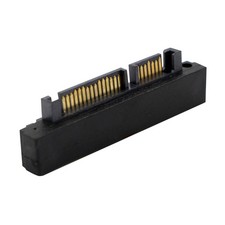 90° Right Angled SATA 22Pin 7+15 Male to SATA 22Pin Female Connector Adapter picture