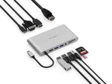 Kensington UH1440P USB-C 10-in-1 Driverless Mobile Laptop Dock, Universal, 3 USB picture