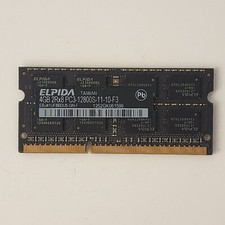 Apple OEM Elpida 4GB 2Rx8 PC3 12800S SOIMM Laptop Memory P/N:EBJ41UF8BDU5-GN-F picture