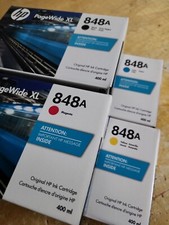 LOT OF FOUR HP 848A PageWide XL Ink CMYK Cartridges NEW EXP: 2027-2028 picture