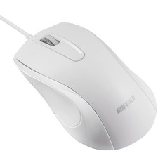 3-Button Wired BlueLED Heavy-Duty Antibacterial Mouse White BSMBU115WH picture