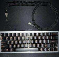KBDFANS TOFU 60% DZ60, RGB Hot Swap 65g Zealios,Brass Plate,Jumbo Coiled Cable. picture