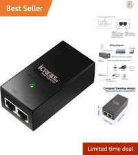 Gigabit PoE+ Injector, 30W IEEE802.3at/af Adapter - Effortless Network Expansion picture