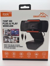 iTek Smart Home HD 720P Plug and Play Webcam w/ Built-in Microphone - 30fps OS picture