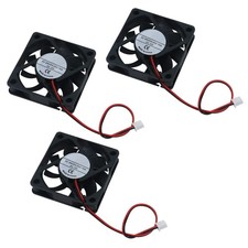 3-Pack 60Mm X 60Mm X 15Mm 6015 12V Brushless DC Cooling Fan 2Pin for DIY 3D Prin picture