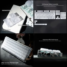 Womier Jelly Keycaps Ceramic Transparent Side Printed MDA - Mechanical Keyboard. picture