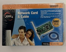 Network Everywhere NC100U-WM Network Card & Cable 10/100 PCI Ethernet NEW SEALED picture