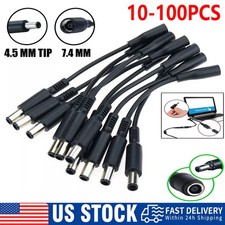 10-100pc DC/AC Power Charger Converter Adapter Cable 7.4mm To 4.5mm For Dell Lot picture