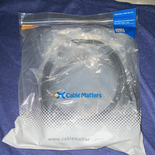 Cable Matters Cat6 UTP 24AWG RJ-45 Patch Cable 5ft Black 10-Pack 160001 picture