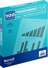 Transparency Film for Laser Printers, 100 Sheets, Not for Inkjet picture