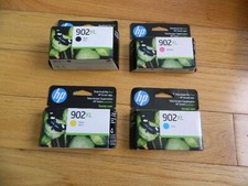 2026 SET 4 GENUINE HP 902XL LARGE CARTRIDGES OFFICEJET PRO 6954 6958 6978 SEALED picture