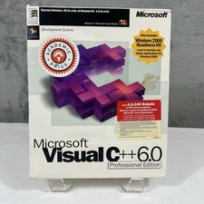 Microsoft Visual C++ 6.0 Professional Edition Big Box CIB Visual Studio Plus Pac picture