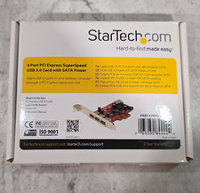 StarTech.com PEXUSB3S4 PCIe 4-Port USB 3.0 Card SATA Power 5Gbps picture