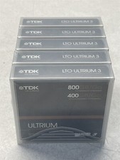 TDK ULTRIUM 3 400/800GB LTO3 DATA CARTRIDGE TAPES LOT OF 5 NEW SEALED picture