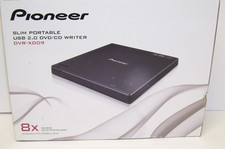 Pioneer DVR-XD09 Slim Portable USB 2.0 8x External DVD/CD Writer Drive Black NEW picture