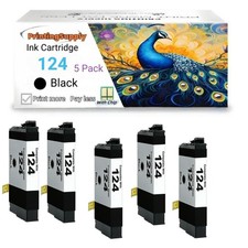 124 5PK BK Ink For Epson 124 T124 Stylus NX125 127 130 230 330 420 430 WF320 323 picture