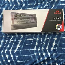 Red Dragon Shiva Wired Gaming Keyboard Model K512RGB-1 Back Lit New Sealed Box picture