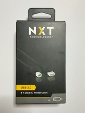 I0282-NXT Technologies NX29749 USB 2.0 Printer Cable 6ft USB A to B New In Box picture