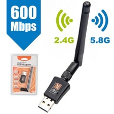 AC600 Mbps Dual Band 2.4/5Ghz Wireless USB WiFi Adapter w/Antenna RTL881CU1 picture