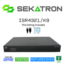 ♻️ Cisco ISR4321/K9 4321 Integrated Services Router ⚡Fast Ship - No Clock Issue picture