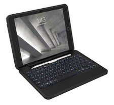 ZAGG iPad Keyboard Folio/Case Bluetooth Backlit Detachable Magnetic Rugged Black picture