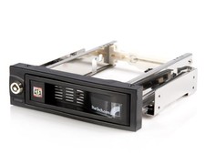 StarTech HSB100SATBK 5.25 Tray-Less SATA Hot-Swap Bay Black picture