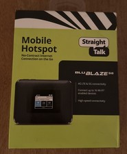 Straight Talk BLU M100 Hotspot, 5G, 8GB, Black. Prepaid Hotspot - Brand New picture