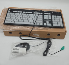 Compaq 5137 Wired Black & Gray Keyboard OEM 5188-0989 W/Mouse picture