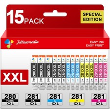 15-Pack PGI-280XXL CLI-281XXL Ink Cartridges Compatible with Canon 280 281 picture