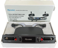 Nycetek Tesla Retractable USB Hub Docking Station for Tesla Model Y/3 2021-24 picture