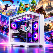 SkyTech ARGB AMD R5 5500 32GB RAM 1TB SSD RTX 4060 Win11 Gaming PC Desktop picture