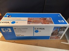 Genuine HP C4192A Cyan Toner Cartridge LaserJet Series 4500-4550 NEW SEALED picture