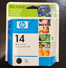 HP 14 Black Genuine/Original Inkjet Ink Cartridge C5011DN#424 picture