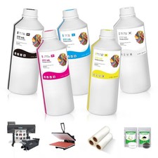 Premium 5*1000ML Bulk DTF White Pigment Ink for 3200 XP600 4720 5113 L1800 1390 picture