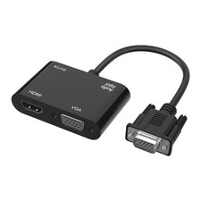 Adaptador VGA a HDMI + VGA 1080P con audio Onten 5138HV picture