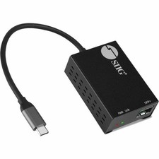 SIIG USB-C to SFP Fiber Gigabit Ethernet Adapter TAA compliant picture