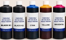 5 x NEW COMPATIBLE BULK INK REFILL FOR Memjet VP700 label printer c-y-m-k1-k2 picture