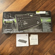 Logitech G105 Keyboard Call of Duty MW3 Video Gaming USB Complete in Box CIB picture