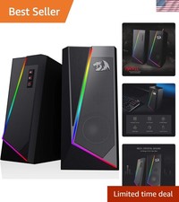 GS520 Wired 2.0 Channel Stereo Sound Desktop RGB Computer Speakers picture