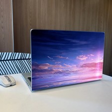 2PCS Pink Sky At Sunset with A Reddish Glow High Quality Vinyl Laptop Stickers  picture